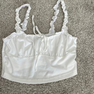 white shein top